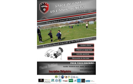 Stage printemps Ecole de foot 